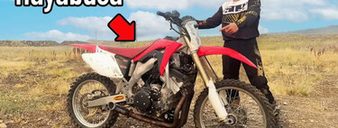 Alguien le ha metido el motor de una Suzuki Hayabusa a una Honda de enduro. El resultado es simplemente demencial