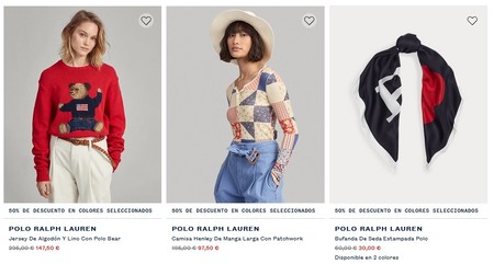 Código descuento Ralph Lauren + Cashback | -70€ en 2022