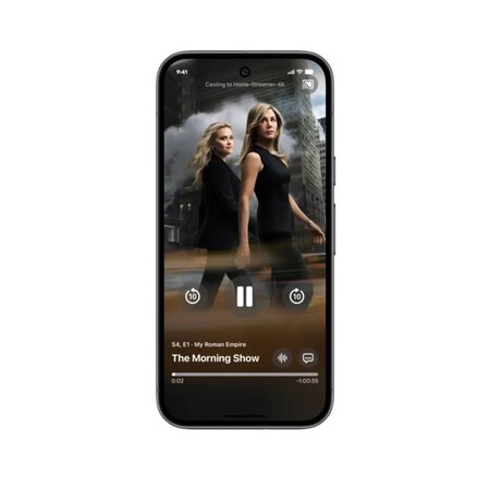 Ícone de transmissão na Apple TV, faça um pedido.