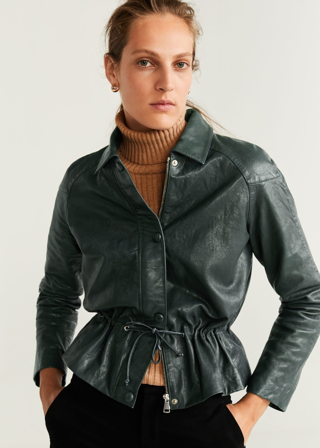 Chaquetas De Cuero Hombre Noble House Top Gun Maverick - Stealth Edicion (M Chaqueta De Cuero Hombre Aviador