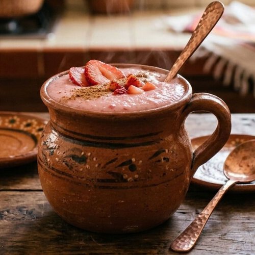 Cómo mejorar el sabor del atole de fresa de sobre para que quede más cremoso y delicioso  