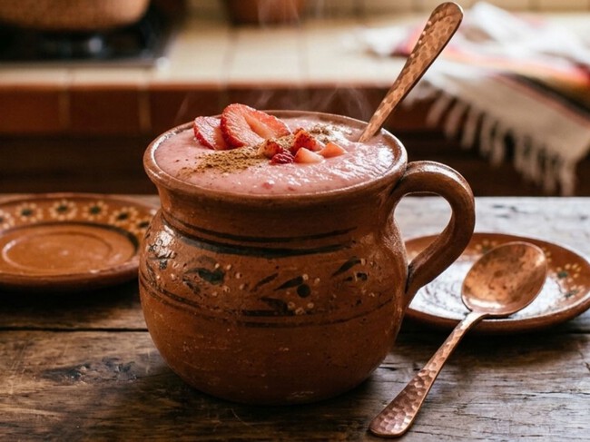 Cómo mejorar el sabor del atole de fresa de sobre para que quede más cremoso y delicioso