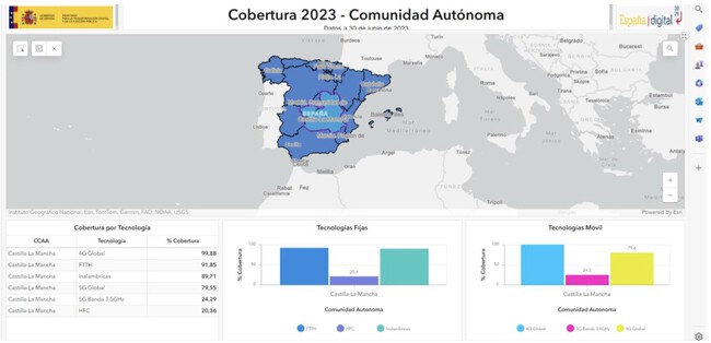 Así puedes ver la cobertura de fibra y del 5G en España y hasta en tu ...