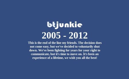 BTjunkie lo deja por propia iniciativa