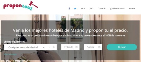 Proponlow, la web en la que tú pones el precio del hotel al que quieres ir