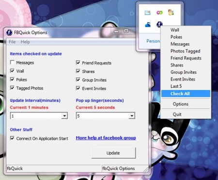FBQuick, un notificador de escritorio para Facebook