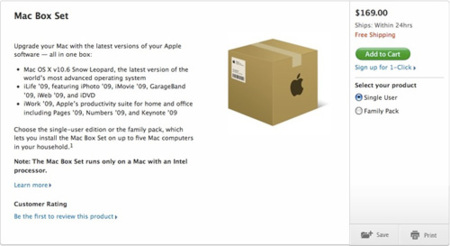 Snow Leopard Box Set filtrado por la propia web de Apple