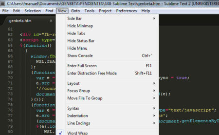 Sublime Text, un sofisticado editor de código multiplataforma