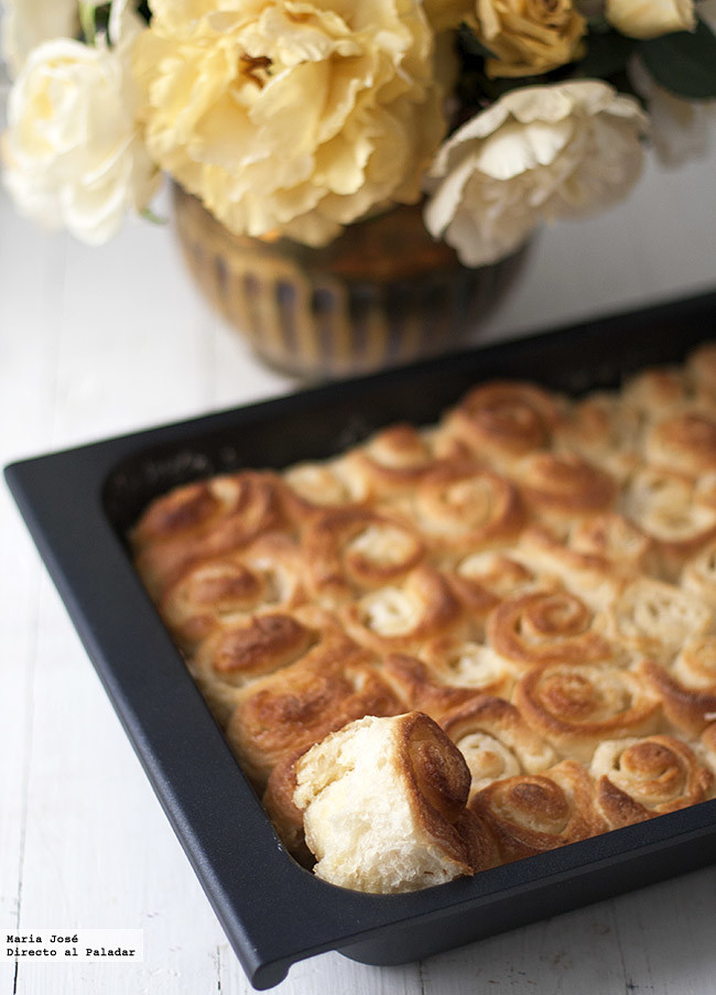 Rollitos caramelizados de brioche o como disfrutar de la mejor de las recetas para una merienda especial