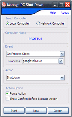 Programa el apagado y más con Manage PC Shut Down en Windows