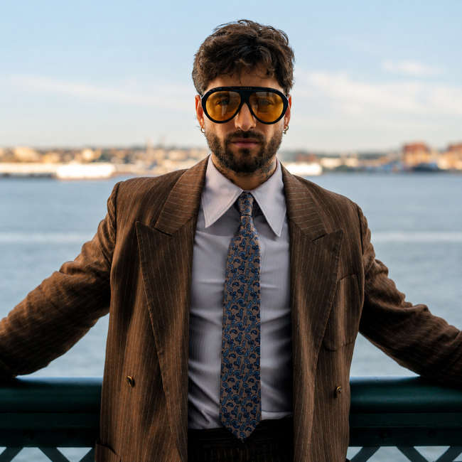 El Renacer Del Estilo Setentero Mas Atrevido En La Moda Para Hombres Llega Con Las Gafas De Aviador Que Conquistan Las Calles