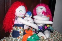 Preciosas muñecas de parto y lactancia de "Una buena mandarina"