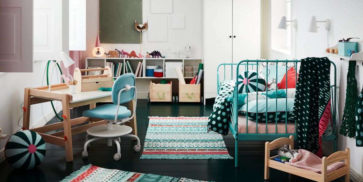 Cama extensible verde agua