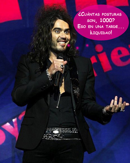 Russell Brand se ha comprado un kamasutra y esperemos que un buen bote de Reflex