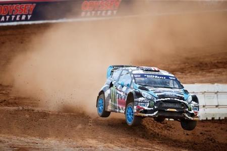 Ken block consigue su segunda victoria en el GRC sobre la tierra de Charlotte