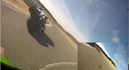 Kawasaki Ninja 250 R pasándose por la piedra a todos en Laguna Seca