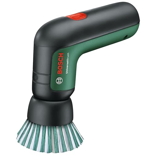 Bosch Cepillo de Limpieza eléctrico UniversalBrush (Incluye batería de 3,6 V integrada, 1 Cable Micro USB y 4 Accesorios de Limpieza, en Caja de cartón)