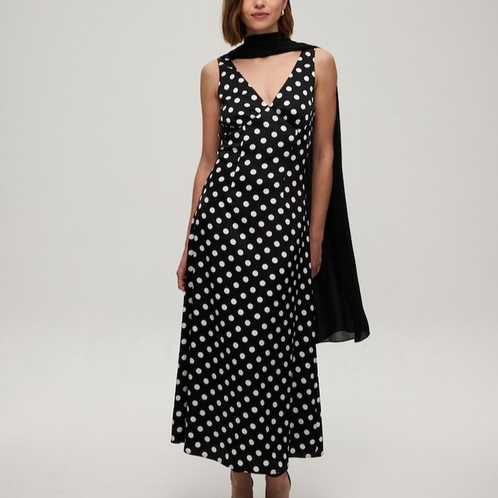 Mioh
Vestido midi lunares + fular