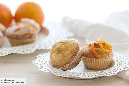 Receta de magdalenas de naranja tradicionales