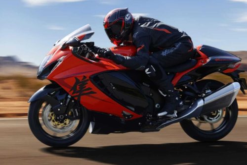 Suzuki Hayabusa a quase 450 km/h. Imagem: Xataka