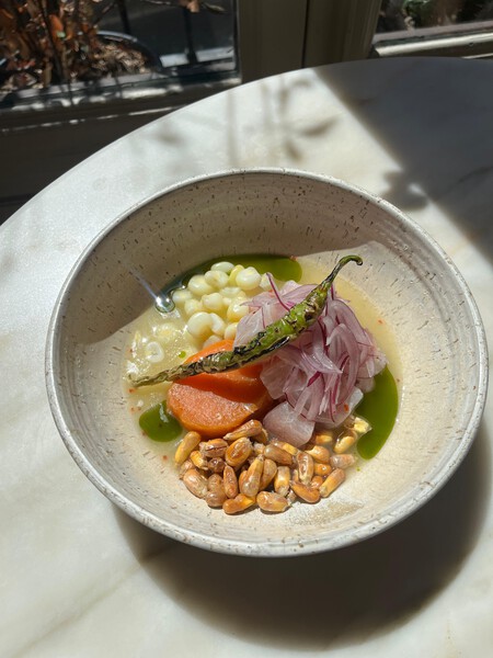 Ceviche De Corvina Y Piparras C Llama Inn