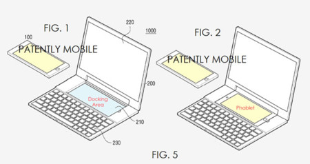El híbrido móvil-portátil de Samsung existe, pero sólo en esta patente de 2014