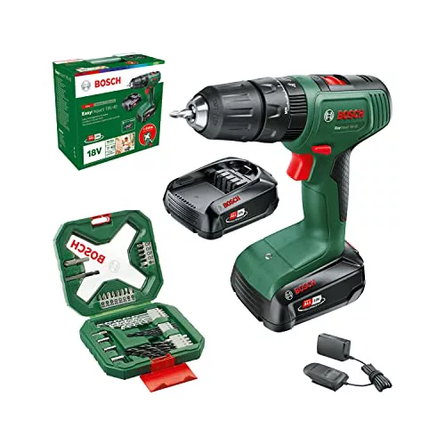 Bosch taladro percutor a batería EasyImpact 18V-40 (2x batería de 2,0 Ah, sistema de 18 V)
