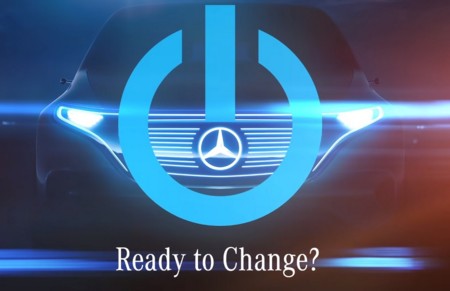 El próximo todocamino 100% eléctrico de Mercedes-Benz para el Salón de París ya tiene 'teaser'