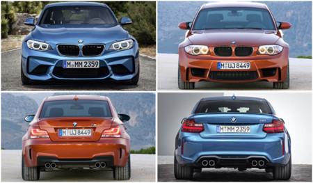 BMW M2 vs Serie 1 M Coupé: comparativa visual
