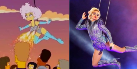 No, Los Simpson no predijeron la actuación de Lady Gaga anoche en la Super Bowl. Cazadores de Fakes