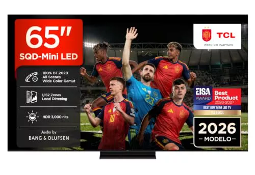 TCL 65C7L 65 Pulgadas SQD-Mini LED 4K HDR10+ Smart TV, 3.000 Nits