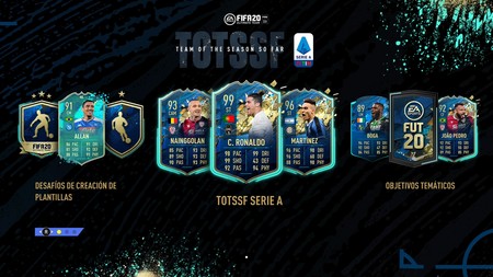 Guía FIFA 20: TOTSSF. Todas las cartas de la Serie A italiana del Equipo de la Temporada y los nuevos objetivos temáticos