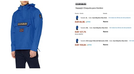 Cyber Monday 2019: ofertas en abrigos The North Face, Columbia, Napapijri o  Geographical Norway en Amazon