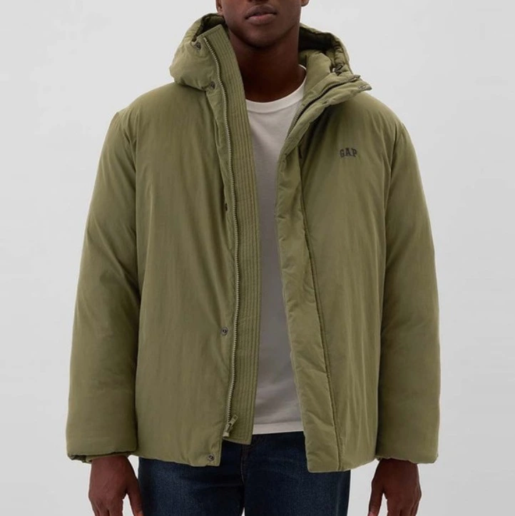 Gap Parka de hombre resistente al agua con escote con capucha