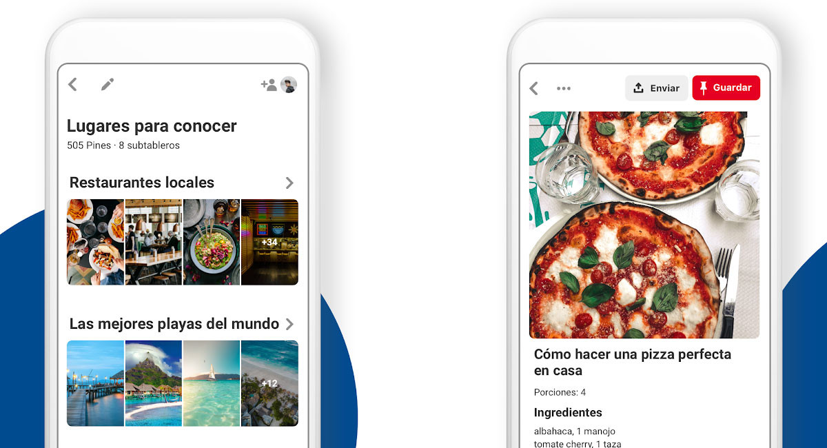 Pinterest Lite es una versión en miniatura con casi las mismas