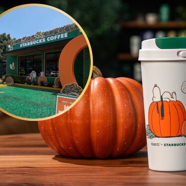 Dónde está el Starbucks con temática de Snoopy en CDMX: ideal para tomar fotos muy otoñales y comprar tus vasos The Great Pumpkin
