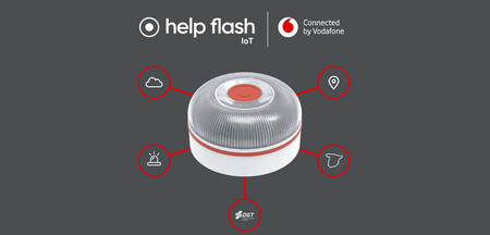 Vodafone venderá una baliza luminosa IoT para conectar los coches con la plataforma DGT 3.0