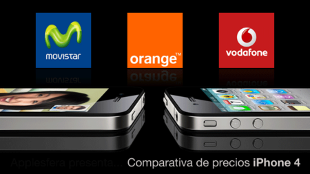 Comparativa de las tarifas del iPhone 4 con Movistar, Orange y Vodafone