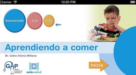 Aprendiendo a comer, aplicación sobre nutrición infantil de 0 a 14 años