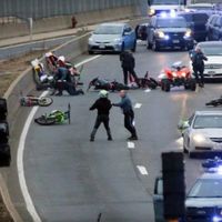 Lamentable: Siete motoristas detenidos y tres heridos tras desatar el caos absoluto en las calles de Boston