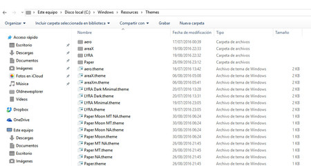 Carpeta De Temas De Windows