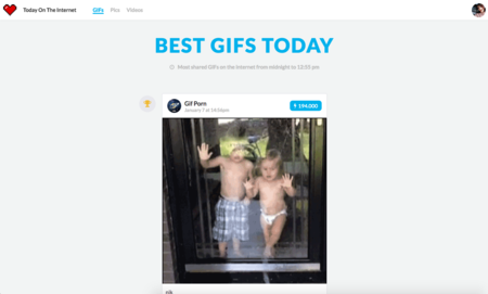 Theinternet.wtf; así es la web que te dice cuáles han sido los GIFs, imágenes y vídeos más compartidos del día
