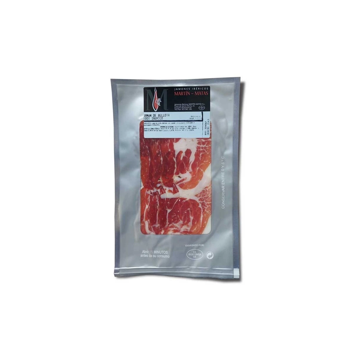 Loncheado Jamón de Bellota 100% Ibérico Martín Matas
Pata Negra. Salamanca