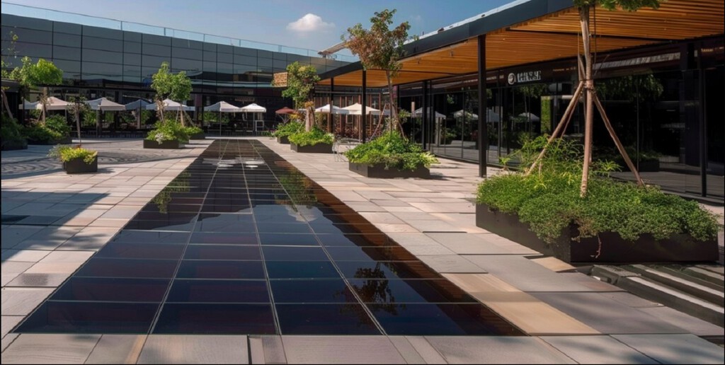 Estas baldosas solares quieren ser la alternativa a los paneles de los tejados: se colocan en el suelo y se limpian más fácilmente