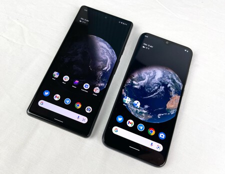 izquierda, Pixel 6. Derecha, Xiaomi Mi A3 con ROM Pixel Experience
