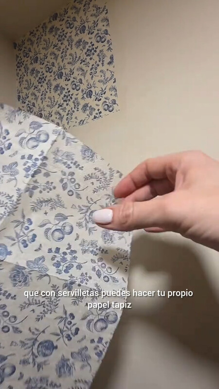 papel de pared con servilletas