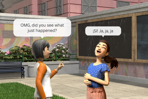 Real Time Voice Translation Render