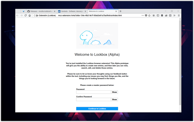 Welcome To Lockbox Mozilla Firefox