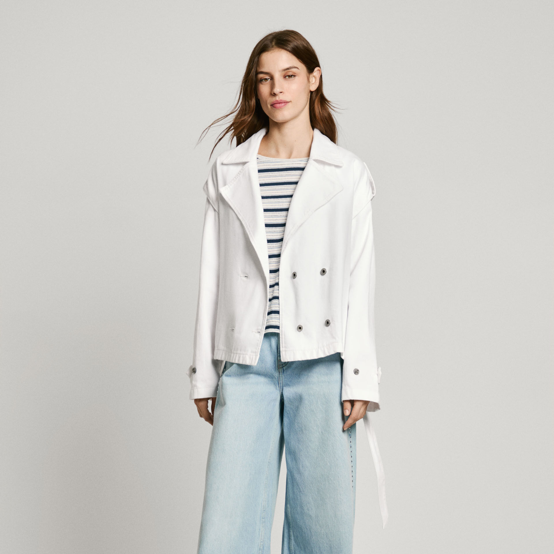 cazadora denim fit loose