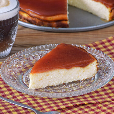 Tarta de queso con dulce de membrillo y pomelo, un sencillo y exquisito postre